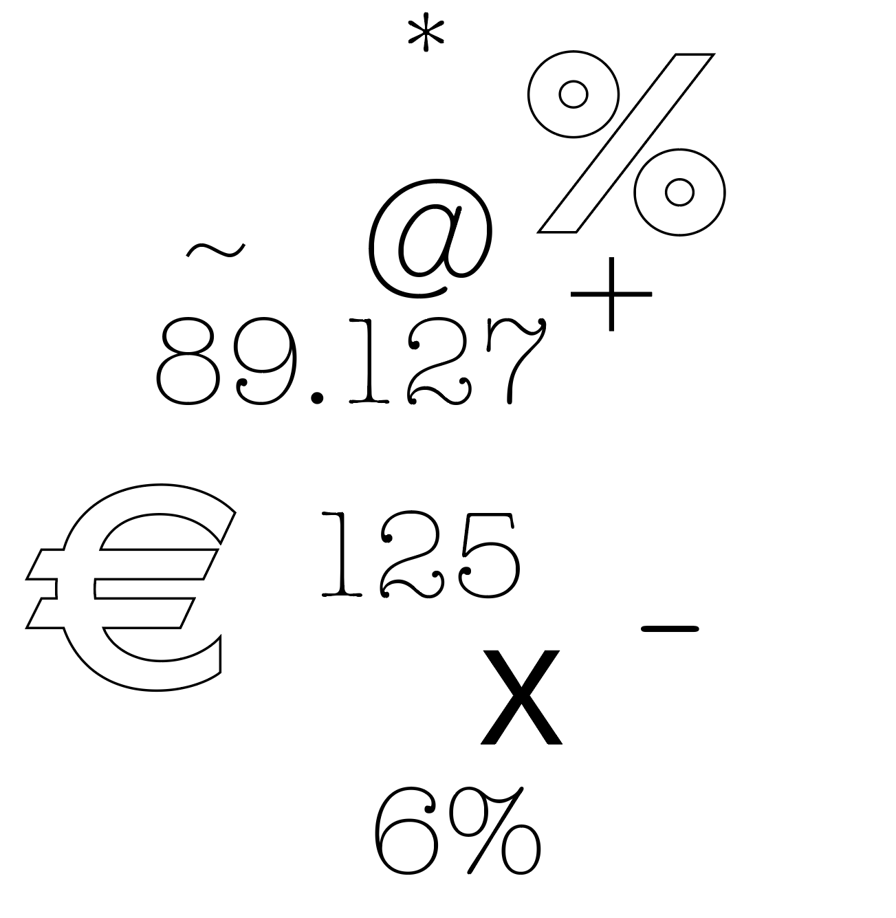 picature of numbers